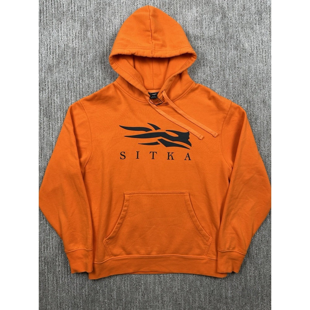 NWOT Unisex Sitka Pullover Hoodie Sweatshirt Ultra Orange Hunting Outerwear Med
